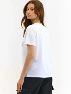 GATE Bawełniana koszulka z nadrukiem| Koszulki I Topy·Koszulki|Koszulki I Topy·Koszulki Z Nadrukiem