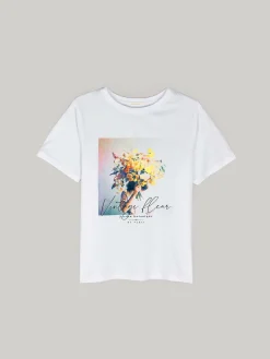 GATE Bawełniana koszulka z nadrukiem| Koszulki I Topy·Koszulki|Koszulki I Topy·Koszulki Z Nadrukiem