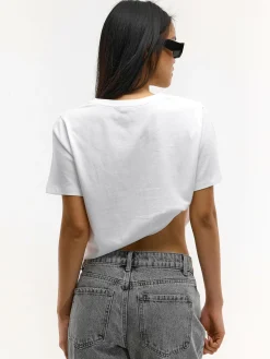 GATE Bawełniana koszulka z nadrukiem| Koszulki I Topy·Koszulki|Koszulki I Topy·Koszulki Z Nadrukiem