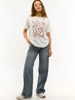 GATE Bawełniana koszulka z nadrukiem| Koszulki I Topy·Koszulki|Koszulki I Topy·Koszulki Z Nadrukiem