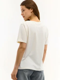 GATE Bawełniana koszulka z nadrukiem| Koszulki I Topy·Koszulki|Koszulki I Topy·Koszulki Z Nadrukiem