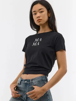 GATE Bawełniana koszulka z nadrukiem| Koszulki I Topy·Koszulki|Koszulki I Topy·Koszulki Z Nadrukiem