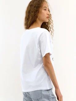 GATE Bawełniana koszulka z nadrukiem| Koszulki I Topy·Koszulki|Koszulki I Topy·Koszulki Z Nadrukiem