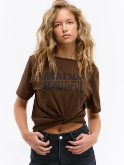 GATE Bawełniana koszulka z nadrukiem| Koszulki I Topy·Koszulki|Koszulki I Topy·Koszulki Z Nadrukiem