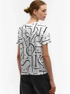 GATE Bawełniana koszulka z nadrukiem| Koszulki I Topy·Koszulki|Koszulki I Topy·Koszulki Z Nadrukiem