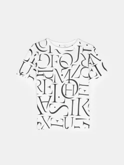 GATE Bawełniana koszulka z nadrukiem| Koszulki I Topy·Koszulki|Koszulki I Topy·Koszulki Z Nadrukiem