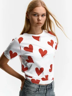 GATE Bawełniana koszulka z nadrukiem| Koszulki I Topy·Koszulki|Koszulki I Topy·Koszulki Z Nadrukiem