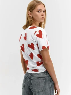 GATE Bawełniana koszulka z nadrukiem| Koszulki I Topy·Koszulki|Koszulki I Topy·Koszulki Z Nadrukiem