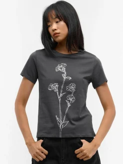 GATE Bawełniana koszulka z nadrukiem| Koszulki I Topy·Koszulki|Koszulki I Topy·Koszulki Z Nadrukiem