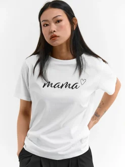 GATE Bawełniana koszulka z nadrukiem| Koszulki I Topy·Koszulki|Koszulki I Topy·Koszulki Z Nadrukiem