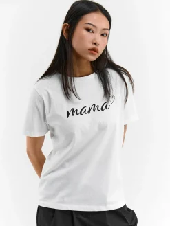 GATE Bawełniana koszulka z nadrukiem| Koszulki I Topy·Koszulki|Koszulki I Topy·Koszulki Z Nadrukiem