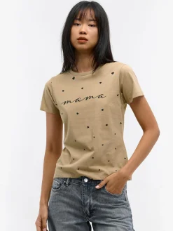 GATE Bawełniana koszulka z nadrukiem| Koszulki I Topy·Koszulki|Koszulki I Topy·Koszulki Z Nadrukiem