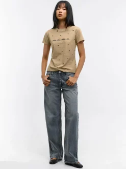 GATE Bawełniana koszulka z nadrukiem| Koszulki I Topy·Koszulki|Koszulki I Topy·Koszulki Z Nadrukiem