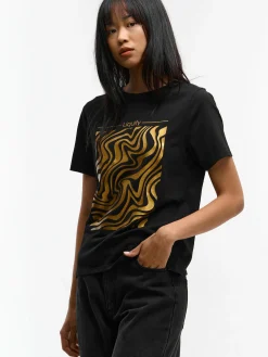 GATE Bawełniana koszulka z nadrukiem| Koszulki I Topy·Koszulki|Koszulki I Topy·Koszulki Z Nadrukiem