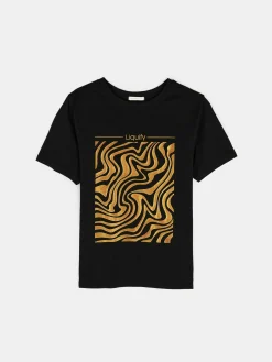 GATE Bawełniana koszulka z nadrukiem| Koszulki I Topy·Koszulki|Koszulki I Topy·Koszulki Z Nadrukiem