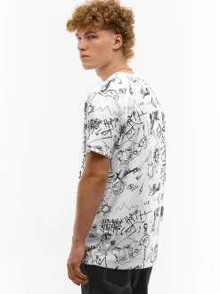 GATE Bawełniana koszulka z nadrukiem| Koszulki·Koszulki ☀️|Koszulki·Koszulki Z Nadrukiem