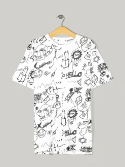 GATE Bawełniana koszulka z nadrukiem| Koszulki·Koszulki ☀️|Koszulki·Koszulki Z Nadrukiem