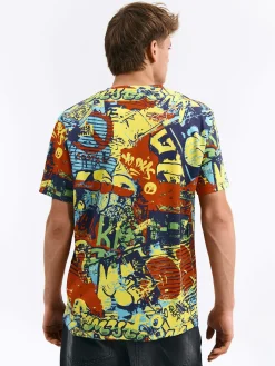 GATE Bawełniana koszulka z nadrukiem| Koszulki·Koszulki ☀️|Koszulki·Koszulki Z Nadrukiem