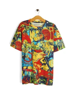 GATE Bawełniana koszulka z nadrukiem| Koszulki·Koszulki ☀️|Koszulki·Koszulki Z Nadrukiem