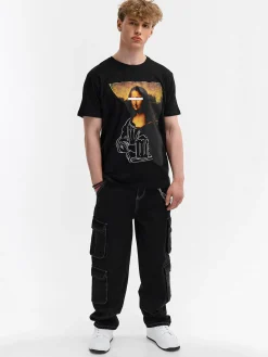 GATE Bawełniana koszulka z nadrukiem| Koszulki·Koszulki ☀️|Koszulki·Koszulki Z Nadrukiem