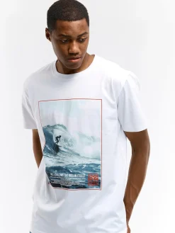 GATE Bawełniana koszulka z nadrukiem| Koszulki·Koszulki ☀️|Koszulki·Koszulki Z Nadrukiem