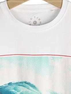 GATE Bawełniana koszulka z nadrukiem| Koszulki·Koszulki ☀️|Koszulki·Koszulki Z Nadrukiem