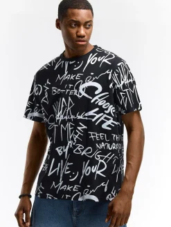 GATE Bawełniana koszulka z nadrukiem| Koszulki·Koszulki ☀️