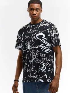 GATE Bawełniana koszulka z nadrukiem| Koszulki·Koszulki ☀️