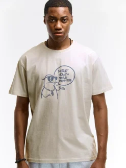 GATE Bawełniana koszulka z nadrukiem| Koszulki·Koszulki ☀️|Koszulki·Koszulki Z Nadrukiem