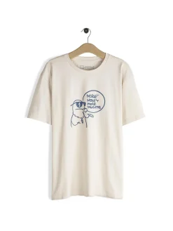 GATE Bawełniana koszulka z nadrukiem| Koszulki·Koszulki ☀️|Koszulki·Koszulki Z Nadrukiem