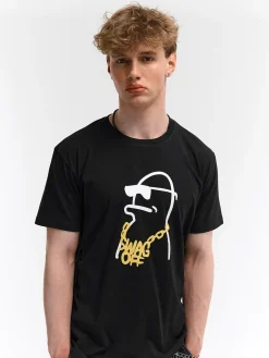 GATE Bawełniana koszulka z nadrukiem| Koszulki·Koszulki ☀️|Koszulki·Koszulki Z Nadrukiem