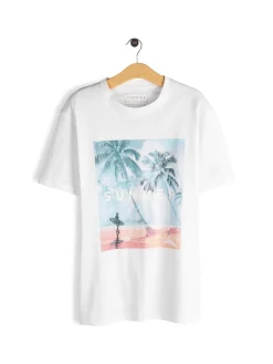 GATE Bawełniana koszulka z nadrukiem| Koszulki·Koszulki ☀️|Koszulki·Koszulki Z Nadrukiem