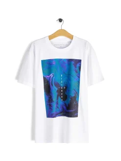 GATE Bawełniana koszulka z nadrukiem| Koszulki·Koszulki ☀️|Koszulki·Koszulki Z Nadrukiem