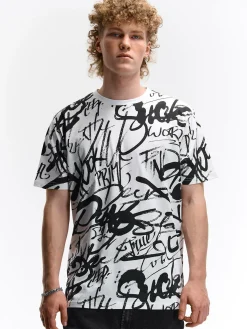 GATE Bawełniana koszulka z nadrukiem| Koszulki·Koszulki ☀️|Koszulki·Koszulki Z Nadrukiem