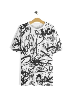 GATE Bawełniana koszulka z nadrukiem| Koszulki·Koszulki ☀️|Koszulki·Koszulki Z Nadrukiem