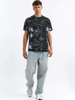 GATE Bawełniana koszulka z nadrukiem| Koszulki·Koszulki ☀️|Koszulki·Koszulki Z Nadrukiem