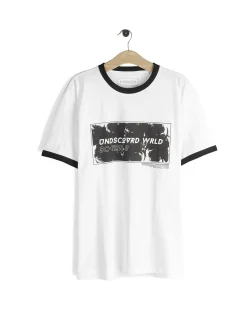 GATE Bawełniana koszulka z nadrukiem| Koszulki·Koszulki ☀️|Koszulki·Koszulki Z Nadrukiem