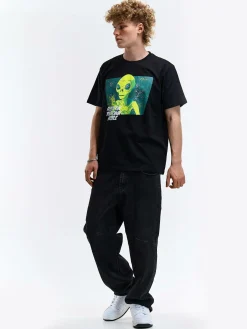 GATE Bawełniana koszulka z nadrukiem| Koszulki·Koszulki ☀️|Koszulki·Koszulki Z Nadrukiem