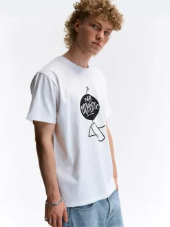 GATE Bawełniana koszulka z nadrukiem| Koszulki·Koszulki ☀️|Koszulki·Koszulki Z Nadrukiem