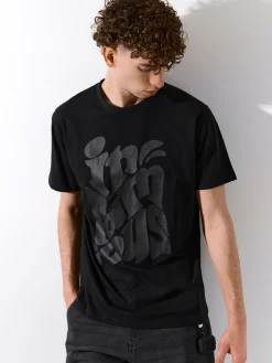 GATE Bawełniana koszulka z nadrukiem| Koszulki·Koszulki ☀️|Koszulki·Koszulki Z Nadrukiem