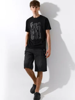 GATE Bawełniana koszulka z nadrukiem| Koszulki·Koszulki ☀️|Koszulki·Koszulki Z Nadrukiem