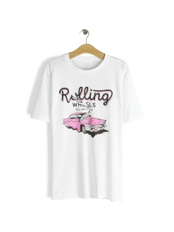 GATE Bawełniana koszulka z nadrukiem| Koszulki·Koszulki ☀️|Koszulki·Koszulki Z Nadrukiem