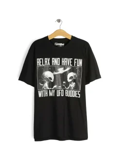 GATE Bawełniana koszulka z nadrukiem| Koszulki·Koszulki ☀️|Koszulki·Koszulki Z Nadrukiem