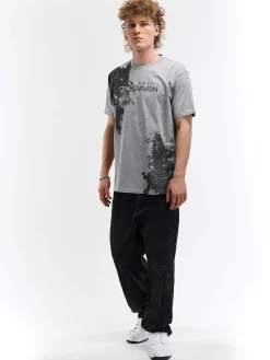 GATE Bawełniana koszulka z nadrukiem| Koszulki·Koszulki ☀️|Koszulki·Koszulki Z Nadrukiem