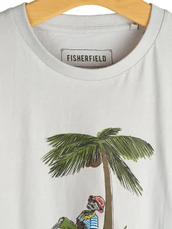 GATE Bawełniana koszulka z nadrukiem| Koszulki·Koszulki ☀️|Koszulki·Koszulki Z Nadrukiem