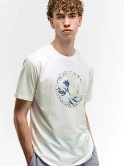 GATE Bawełniana koszulka z nadrukiem| Koszulki·Koszulki ☀️|Koszulki·Koszulki Z Nadrukiem