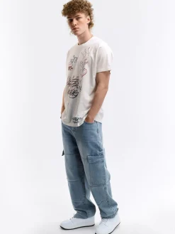 GATE Bawełniana koszulka z nadrukiem| Koszulki·Koszulki ☀️|Koszulki·Koszulki Z Nadrukiem