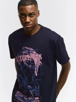 GATE Bawełniana koszulka z nadrukiem| Koszulki·Koszulki ☀️|Koszulki·Koszulki Z Nadrukiem