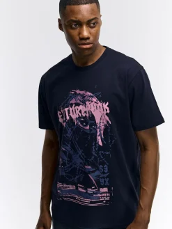 GATE Bawełniana koszulka z nadrukiem| Koszulki·Koszulki ☀️|Koszulki·Koszulki Z Nadrukiem