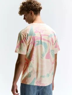 GATE Bawełniana koszulka z nadrukiem| Koszulki·Koszulki ☀️|Koszulki·Koszulki Z Nadrukiem